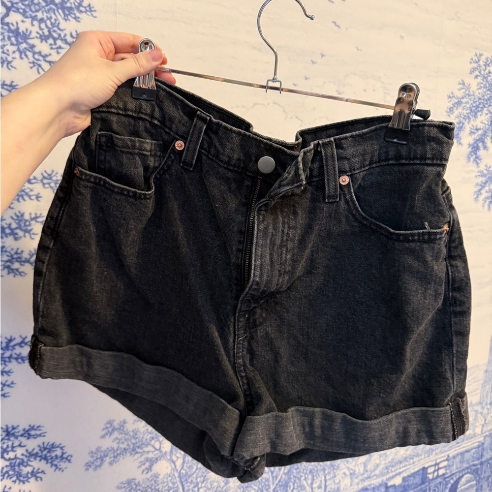 Black High-Rise BDG Women’s Denim Shorts
